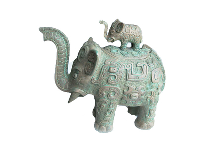 纯铜工艺品-象尊